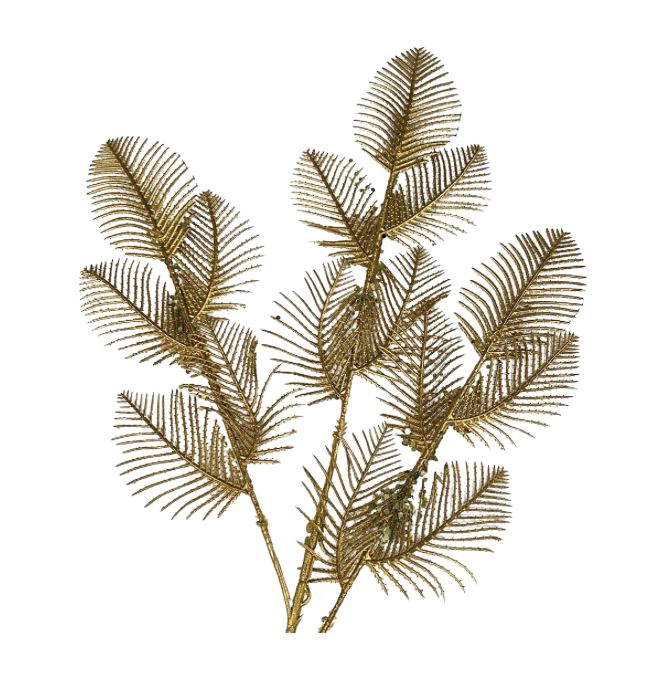 28In Metalic Leaves Stem
