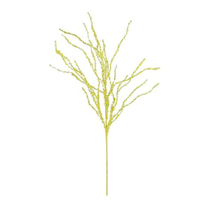 37"L Beaded Curly Twig Spray