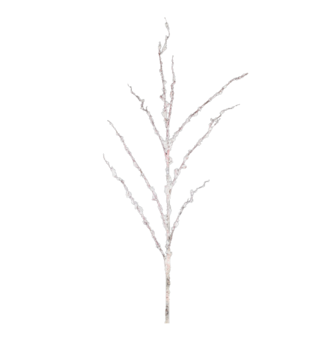 37"L Snowed Birch Branch