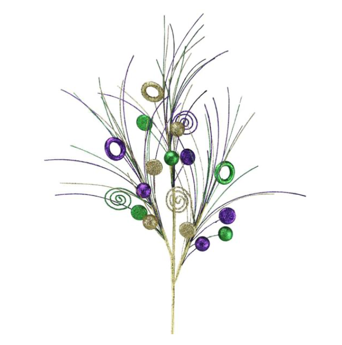 43"L Glitter Ball/Circle/Disc Spray