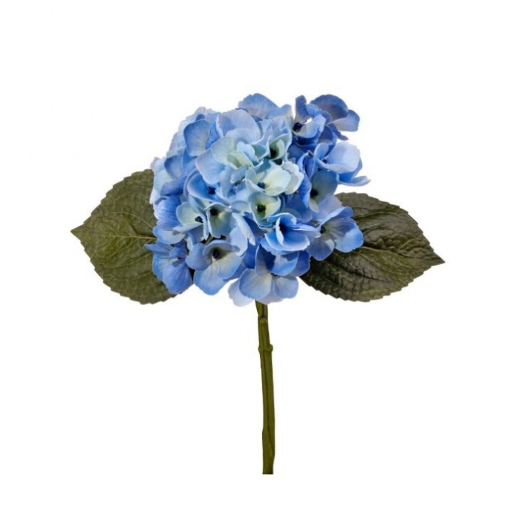 13.5" Pe Real Touch Hydrangea Pick (Blue)