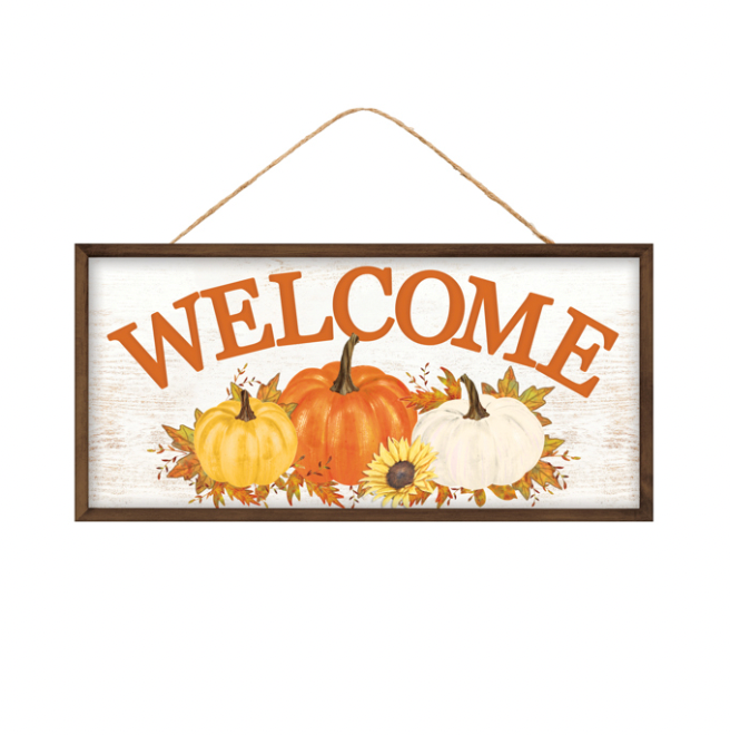 Welcome Pumpkin Fall Wreath Kit
