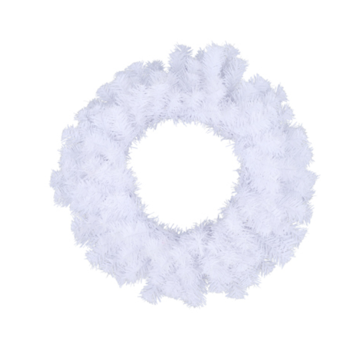 20"Dia Pine Wreath (White)