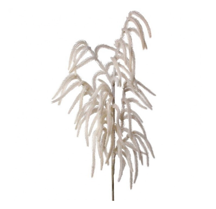 36" Real Touch Flocked White Norfolk Pine Spray