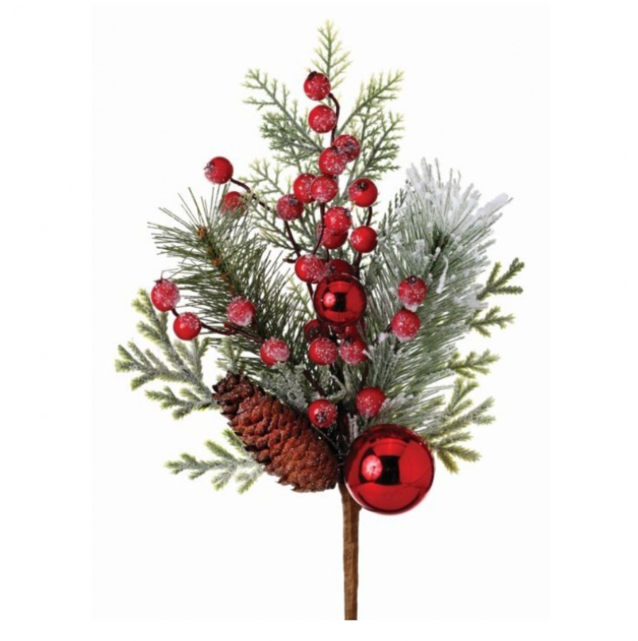 14" Wp Frst Berry/Vp Ball/Pine Pick