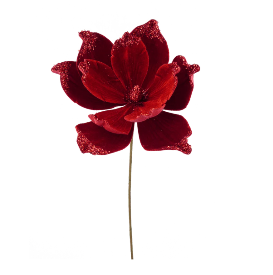 21" Velvet Magnolia Spray