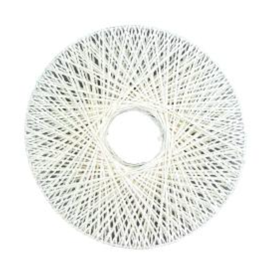 19" Twine Round Form (White)
