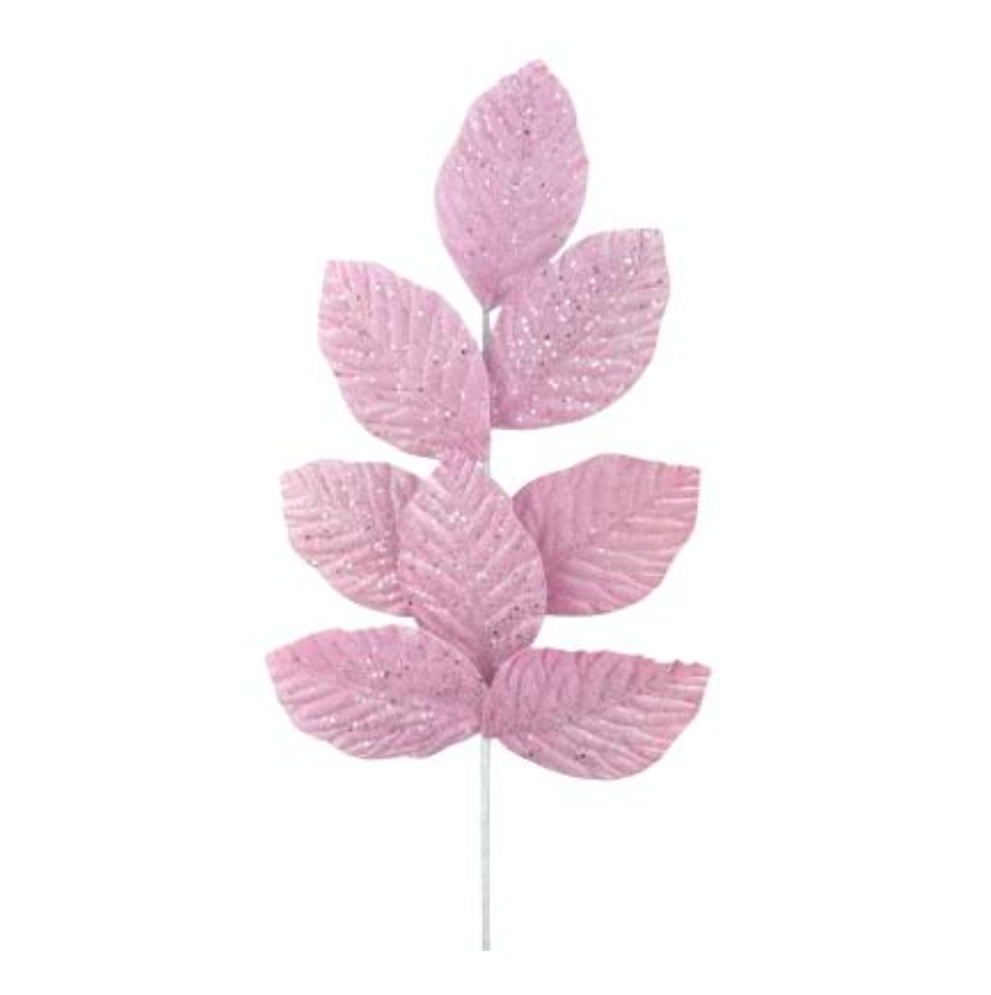 28" Magnolia Leaves Spray (Pink)