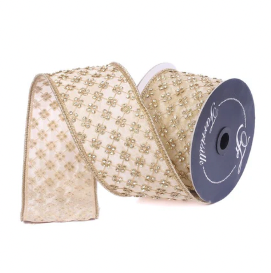 3"X5YD Lattice Diamonds (Gold)