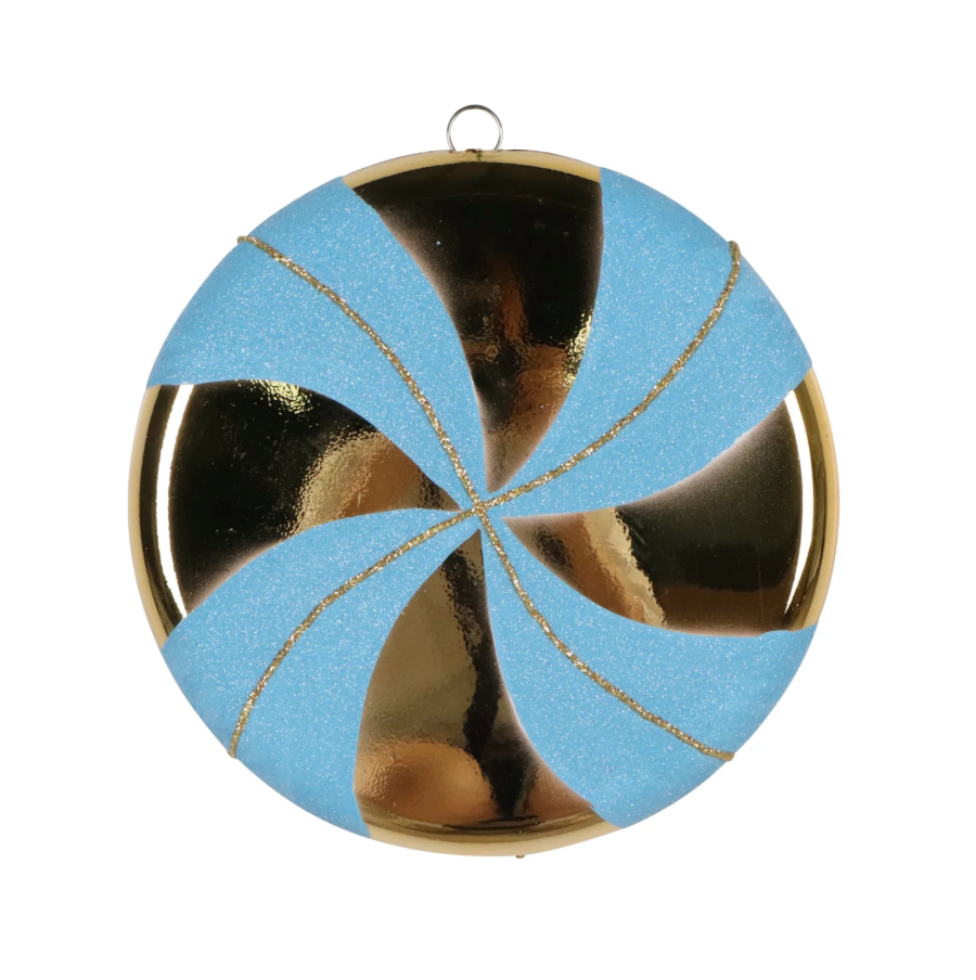 6" Candy Disk (Blue & Gold)
