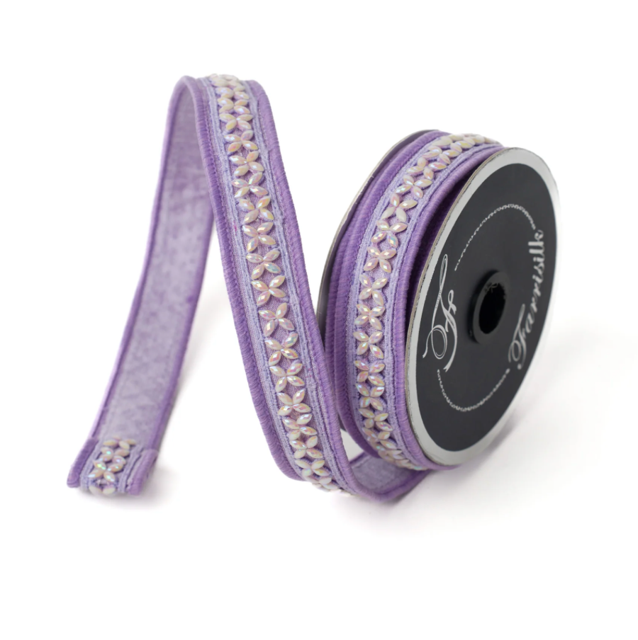 Farrisilk 1"X10YD Opalescent Jewel Ribbon (Lavender)