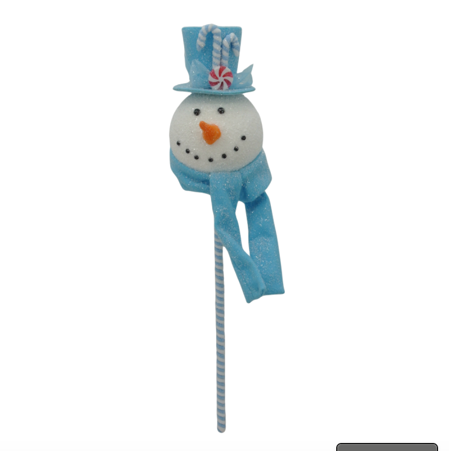 26" Snowman Head Spray (Blue)