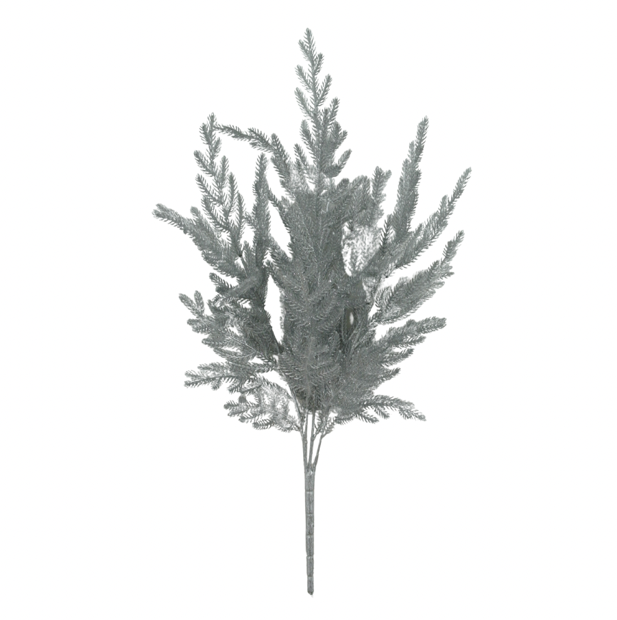 21" Pine Bush X 4 W Glitter (Silver)