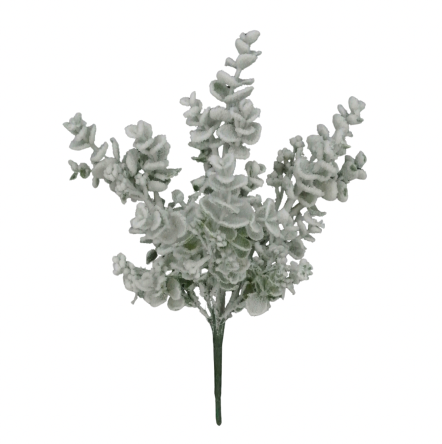 13.5" Eucalyptus Snow Bush
