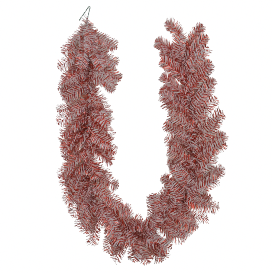 6 Ft Red/White Pine Garland