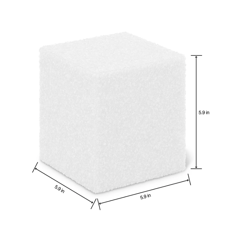 5.9" FloraCraft CraftFōM Cube (White)