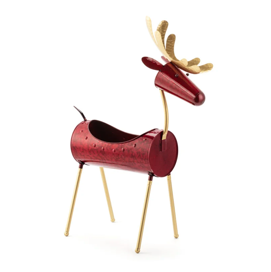 Iridescent Red Deer Planter