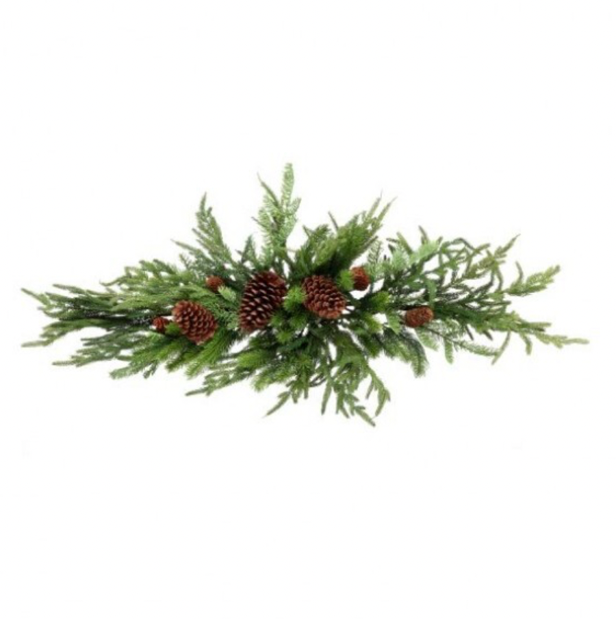 42"Real Touch Norfolk Spruce Juniper Swag