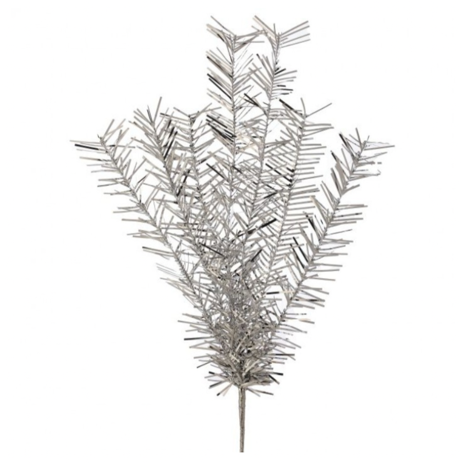 32" Retro Tinsel Spray (Silver)