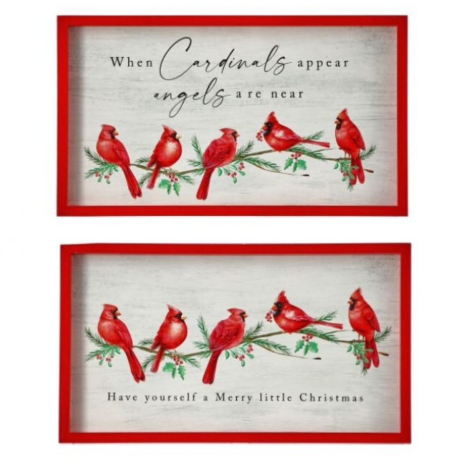 16" Mdf Cardinal Art Assorted