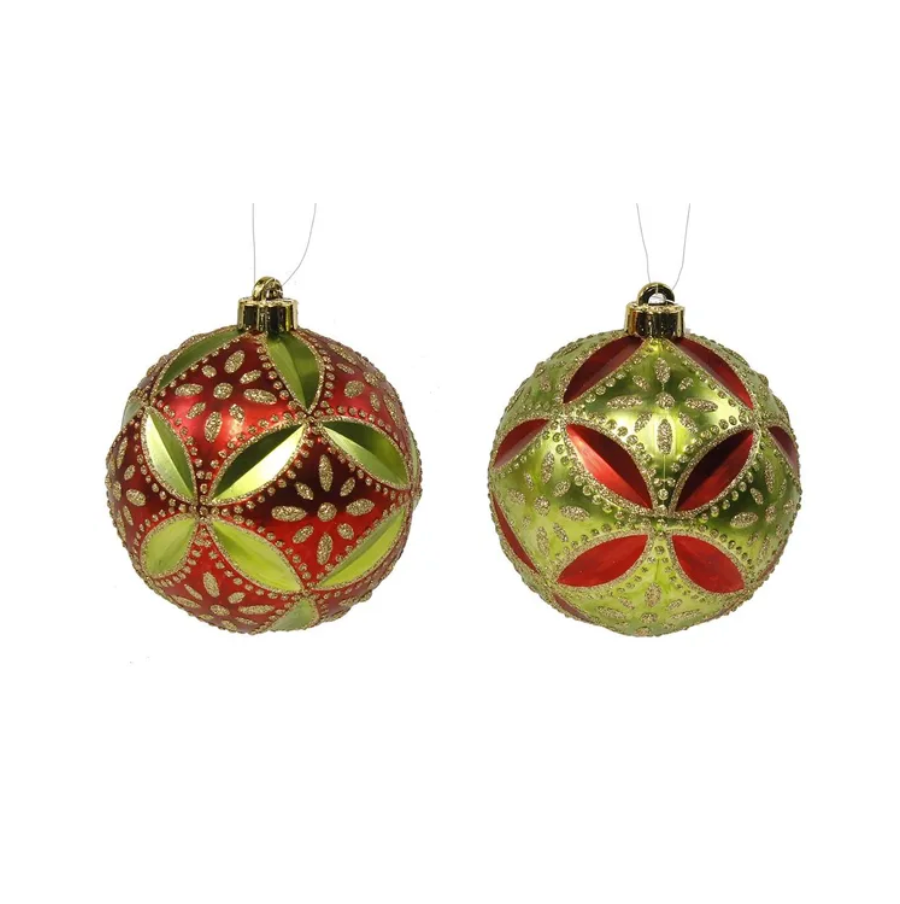 130Mm Floral Daisy Ball Ornament (Assorted)