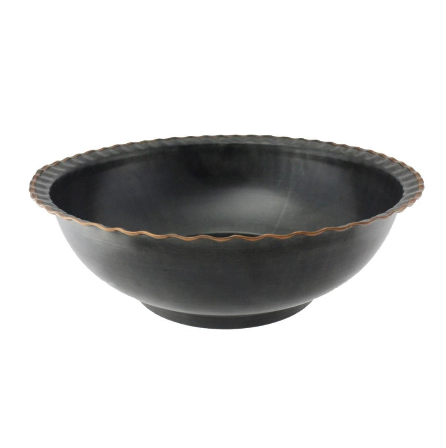 13"Dia X 4.5"H Tin Bowl
