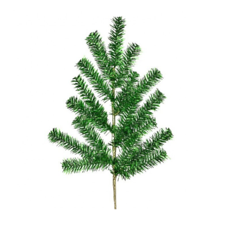 28" Retro Tinsel Spray (Green)