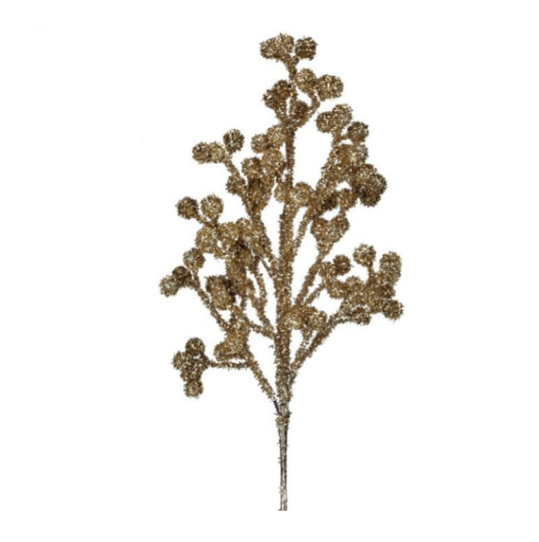 26" Tinsel Berry Spray (Champagne)