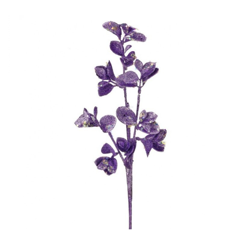 22" Glitter/Sequin Blossom Spray (Lavender)
