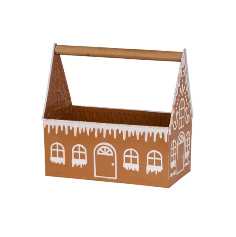 10.5"L x 6"W Gingerbread House Planter
