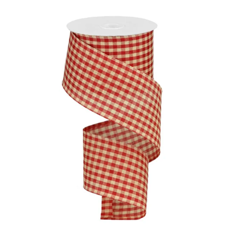 2.5" x 10yd Primitive Gingham Check