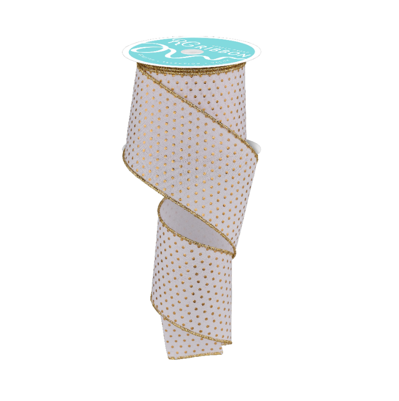 2.5" x 10yd Royal Swiss Dots