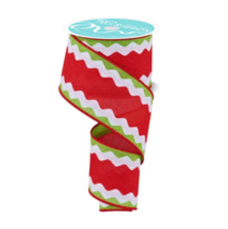 2.5" x 10yd Royal Ricrac/Diagonal Weave