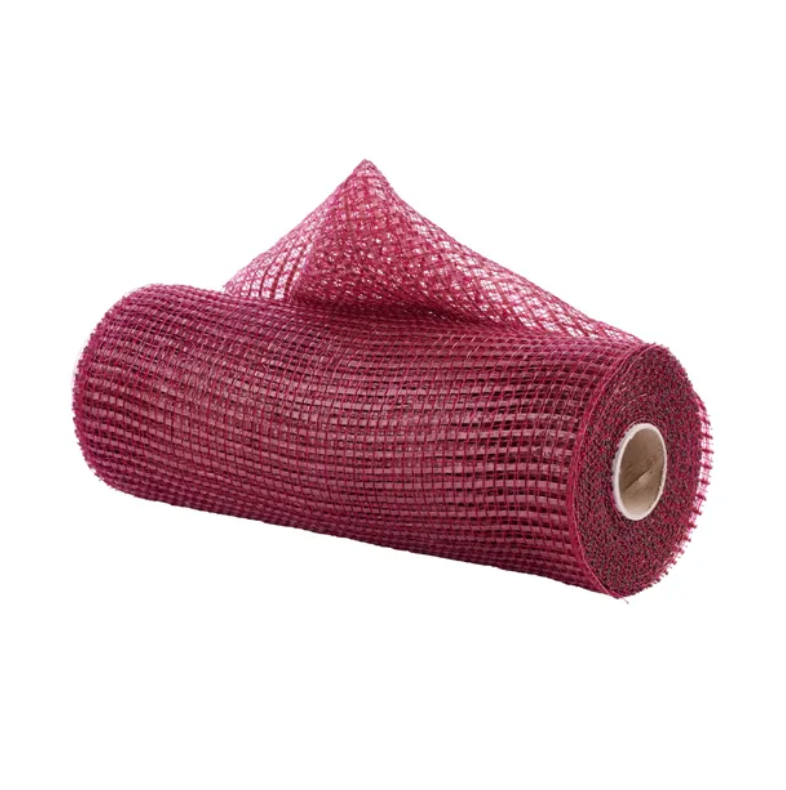 10" x 10yd Horizontal Wide Stripe Mesh (Burgundy)