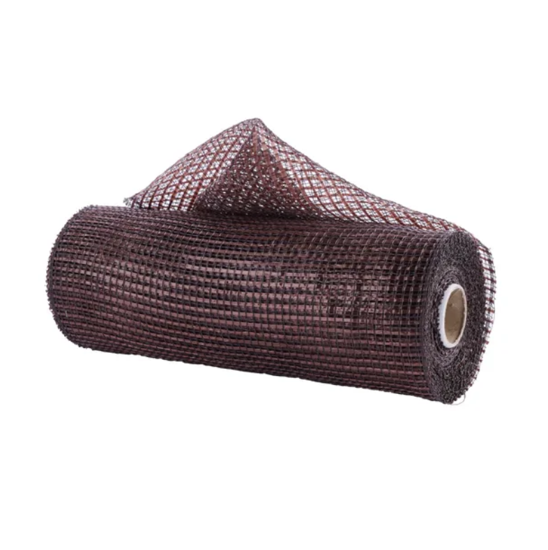 10" x 10yd Horizontal Wide Stripe Mesh (Dark Brown)