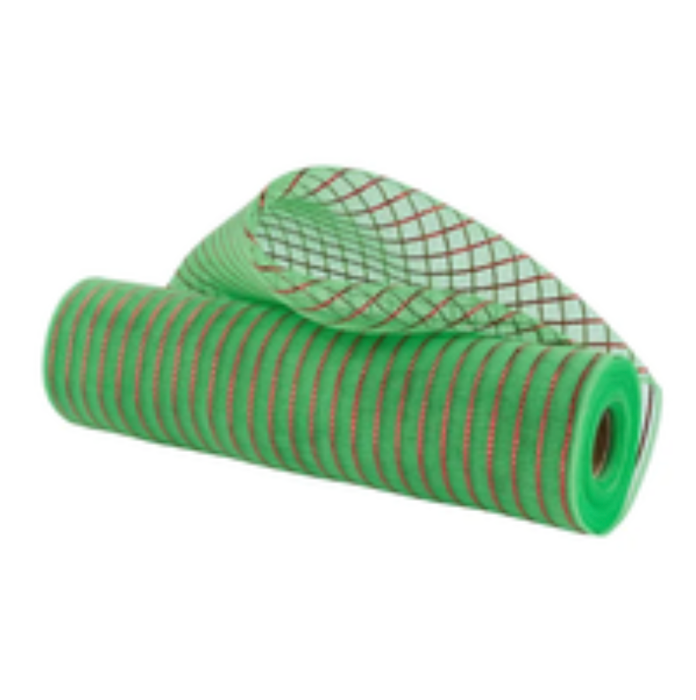 10.25" x 10yd Fine Weave Matte Wide Foil (Lime Green/Red)
