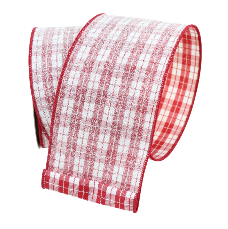 4"X10YD Sugar Plaid Ribbon