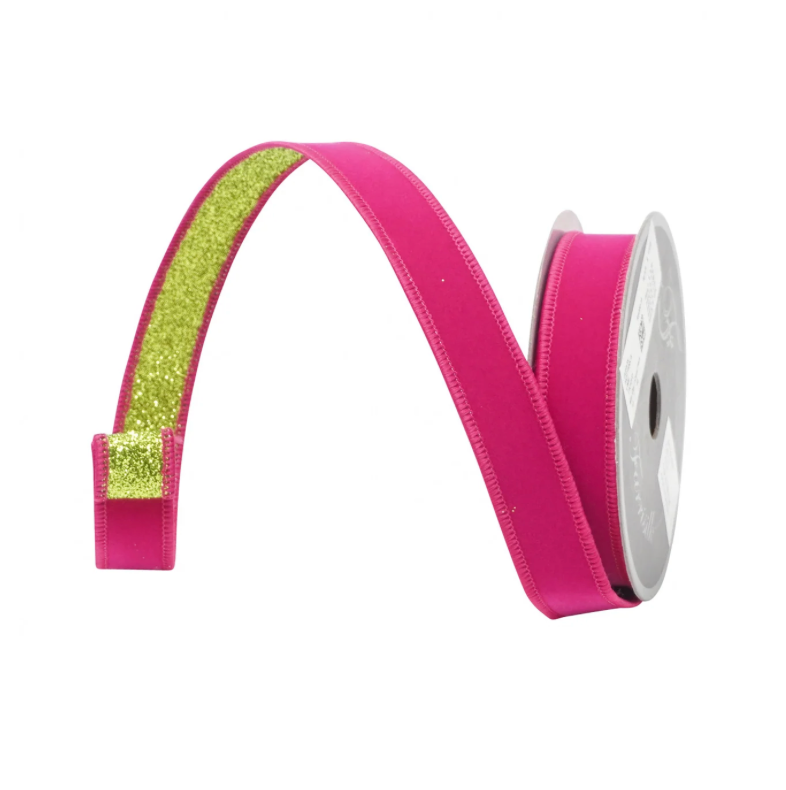 1" X 10YD Fusion (Hot Pink/Lime) Farrisilk