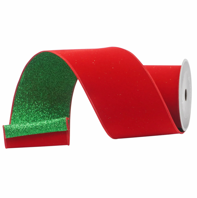 4" X 10YD Fusion (Emerald/Red) Farrisilk