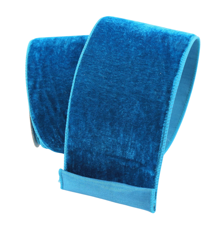 2.5" X 10YD Velvet (Turquoise) Farrisilk