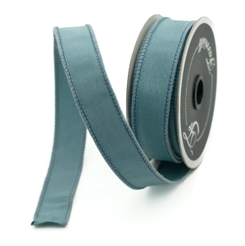 1" X 10YD Taffeta (Steel Blue) Farrisilk