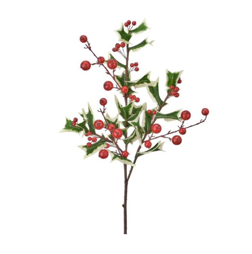 31" Variegated Pacific Northwest Holly W/Berry Spray