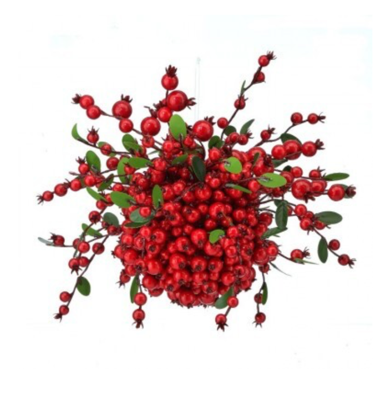 12" Wp Natural Berry Ridge Kissing Ball