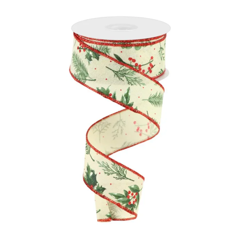 1.5" x 10yd Winter Foliage