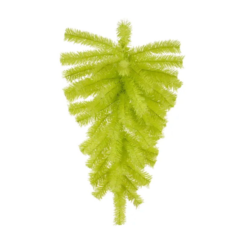 24" Teardrop, 55 Tips Lime Green