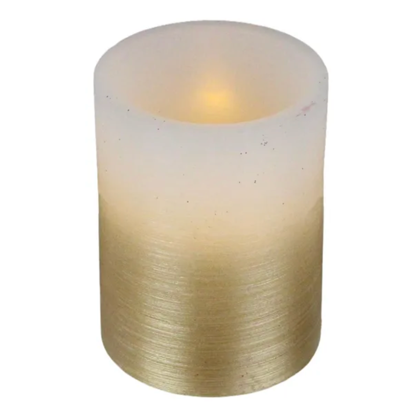 3"Diax4"H R/C Two-Tone Flameless Candle