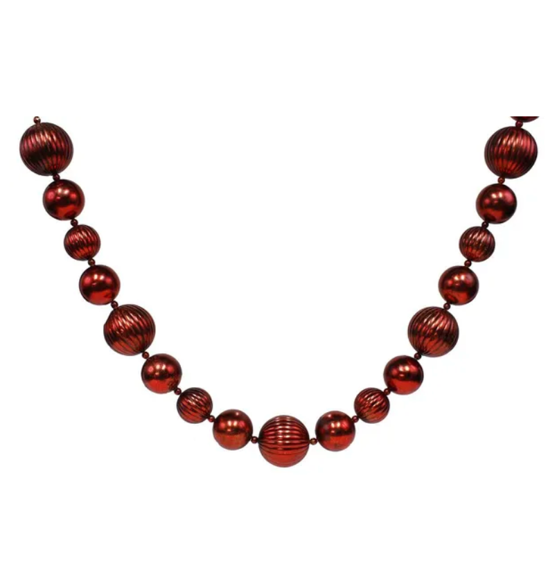 6' Antique Wash Mixed V.P. Ball Garland