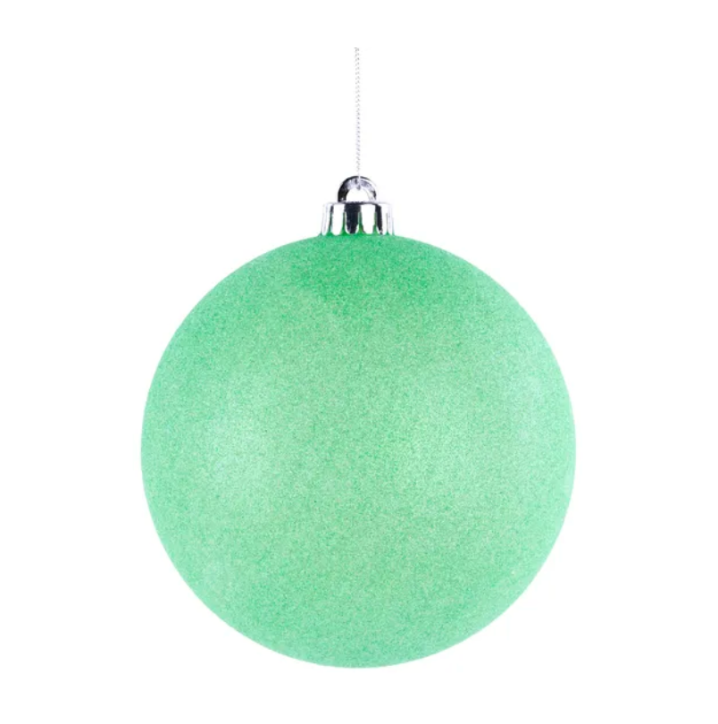 150Mm Iridescent Glitter Ornament (Mint Green)