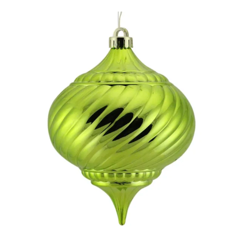 200Mm Swirl Stripe Onion (Shiny Lime)