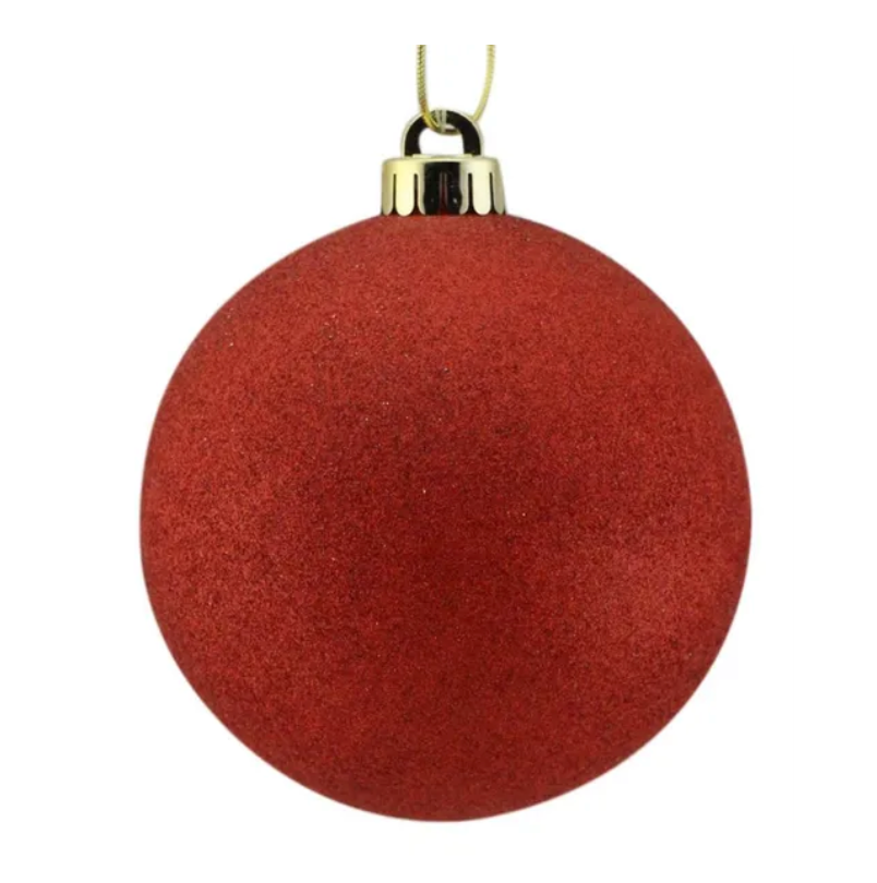 200Mm Glittered Ball (Red)